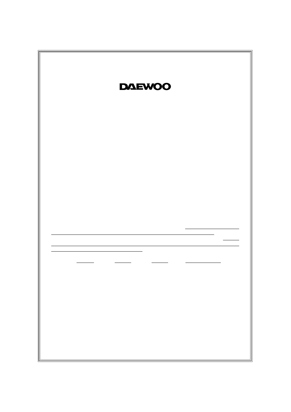 Limited warranty | Daewoo DWA-151C User Manual | Page 15 / 16
