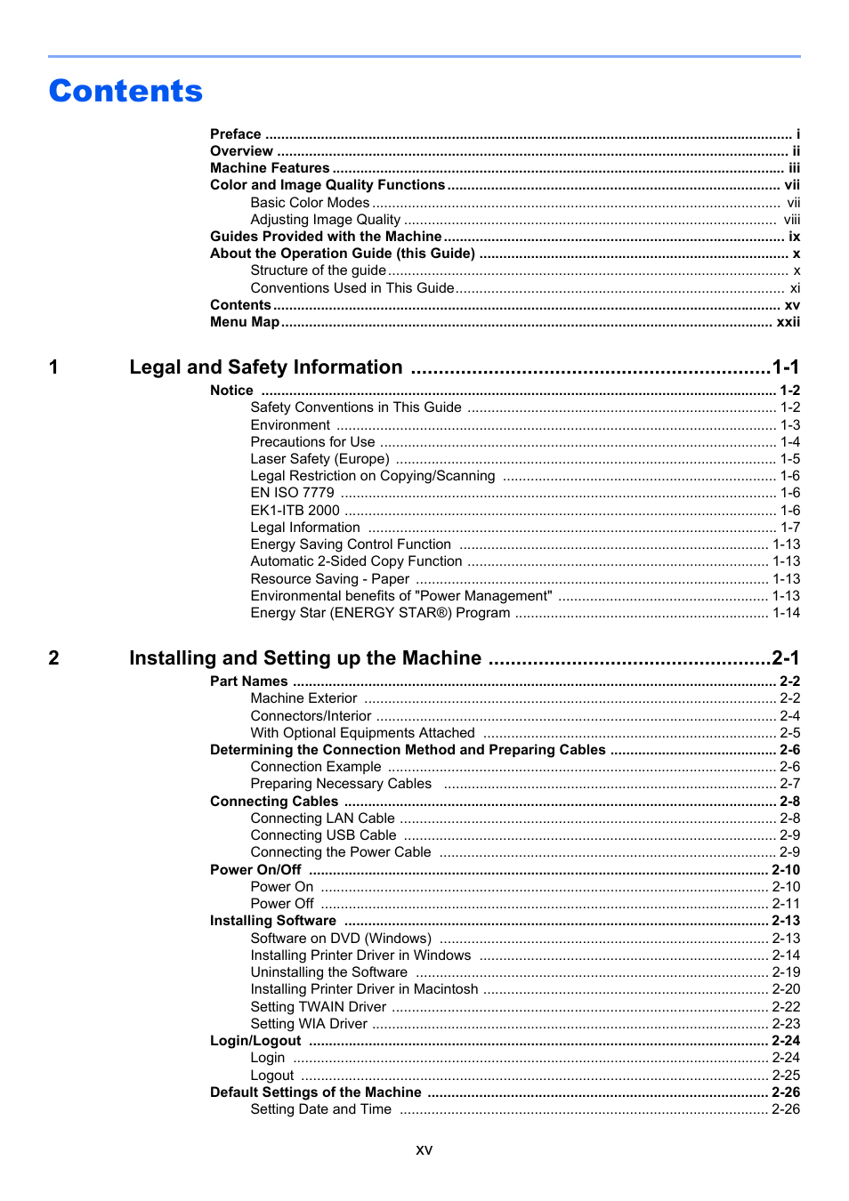 TA Triumph-Adler 3060i User Manual | Page 16 / 526