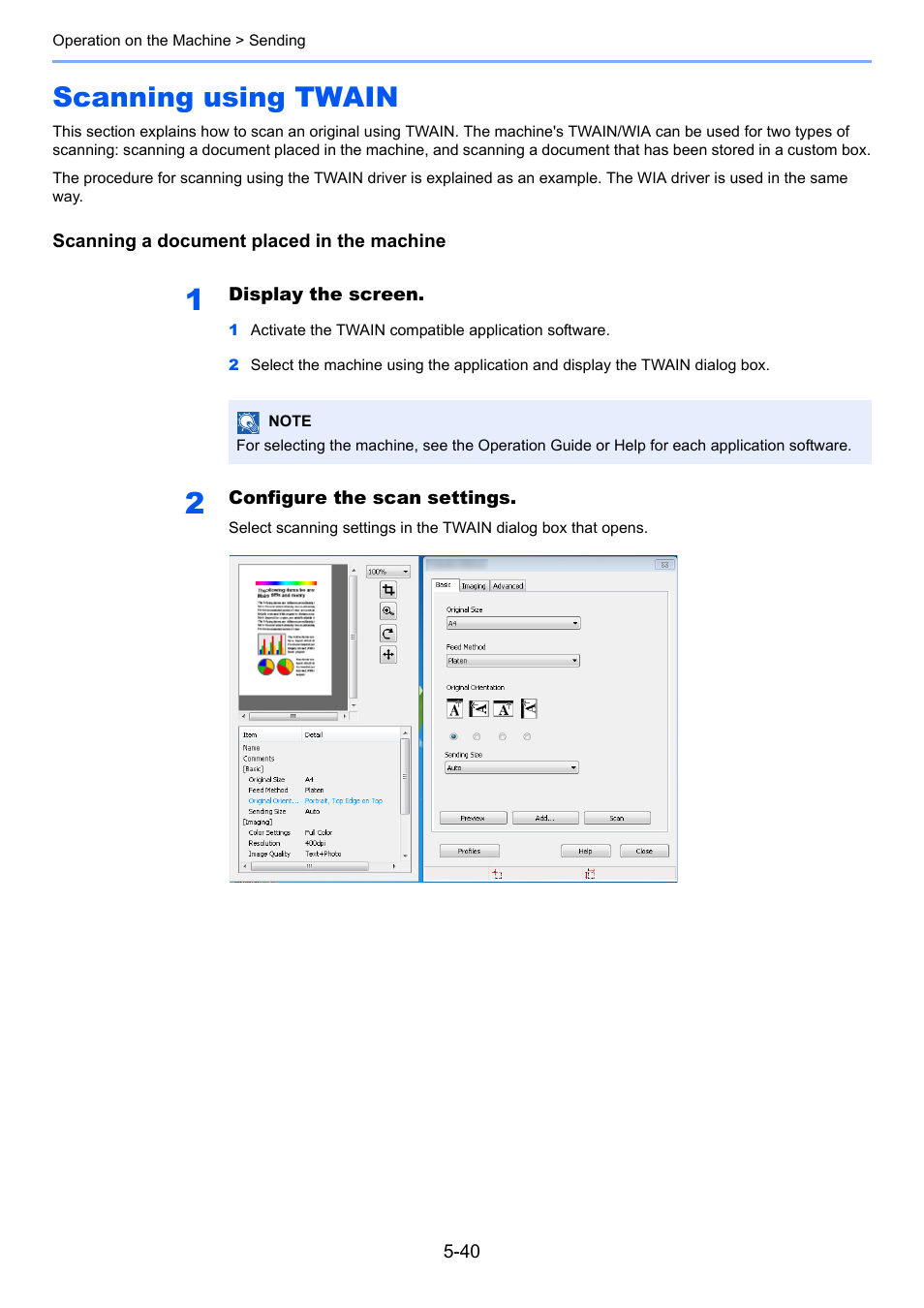 Scanning using twain, Scanning using twain -40 | TA Triumph-Adler 3060i User Manual | Page 212 / 526