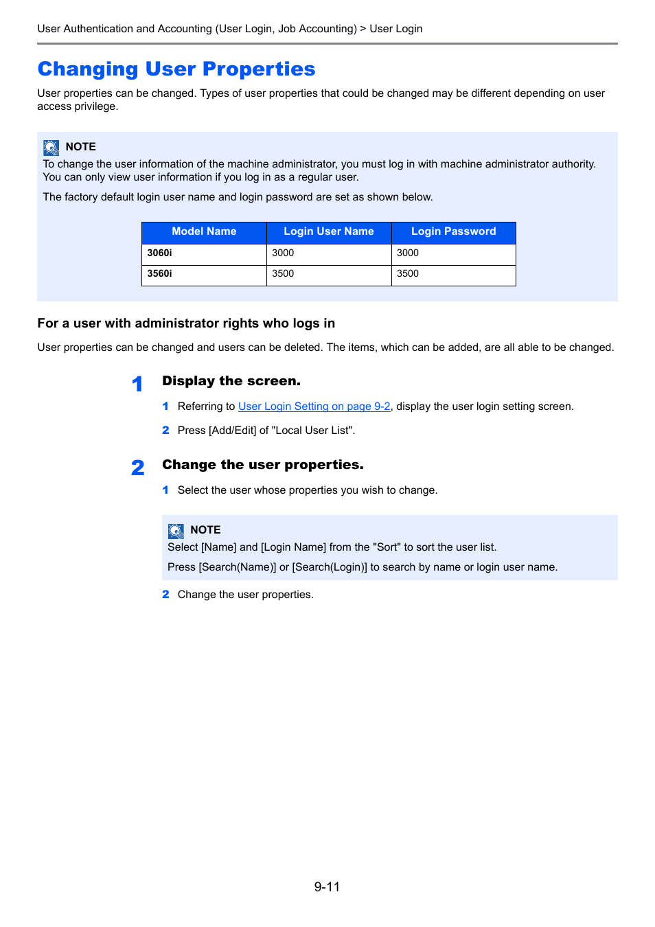 Changing user properties, Changing user properties -11 | TA Triumph-Adler 3060i User Manual | Page 399 / 526