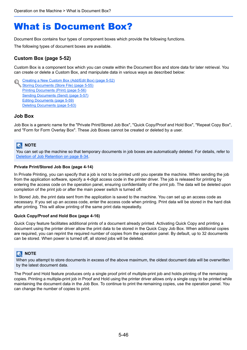 What is document box, What is document box? -46 | TA Triumph-Adler 3555i User Manual | Page 220 / 550