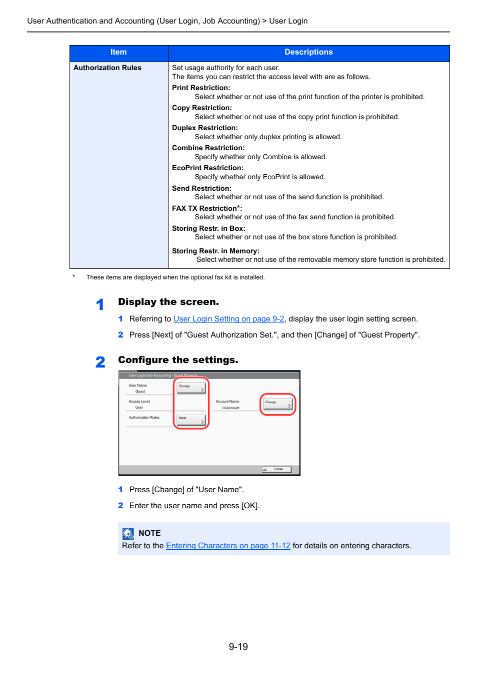 Display the screen, Configure the settings | TA Triumph-Adler 3555i User Manual | Page 415 / 550