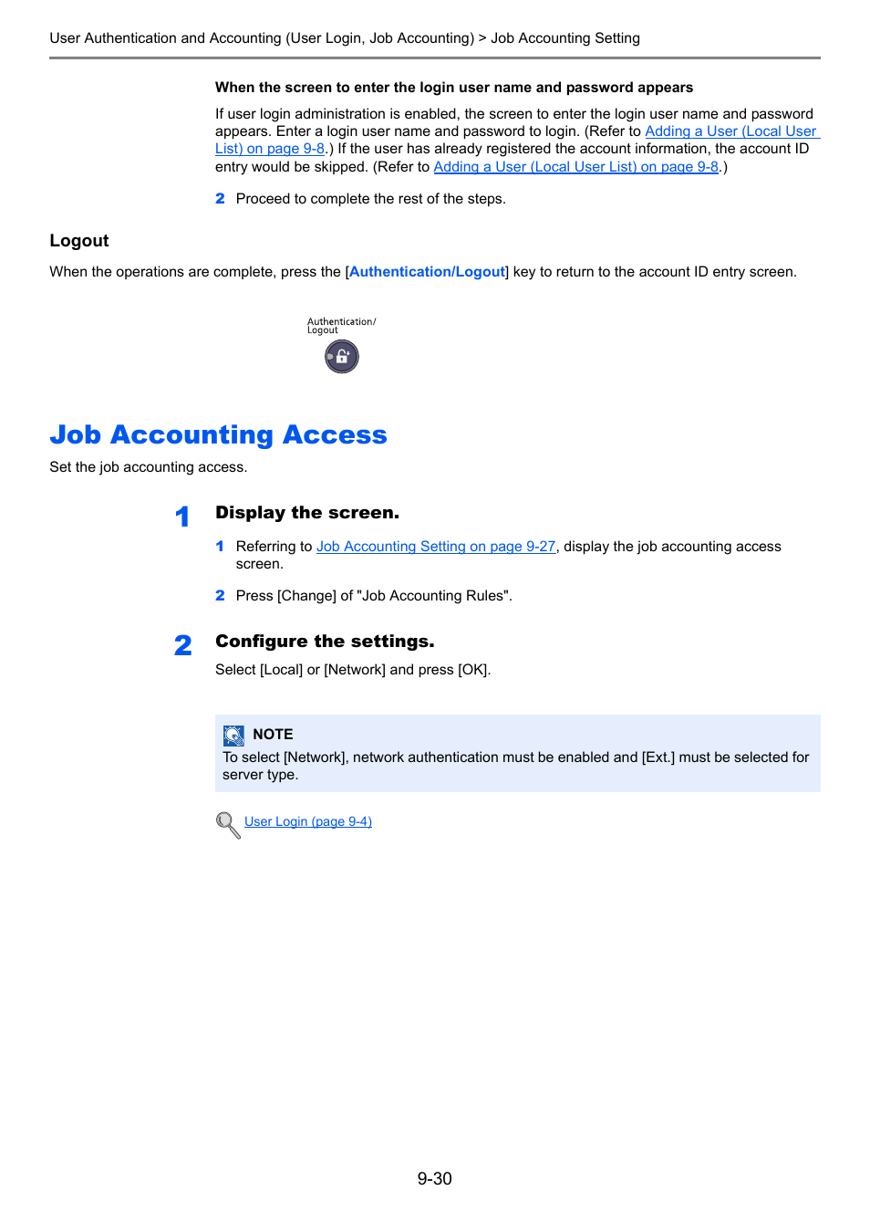 Job accounting access, Job accounting access -30 | TA Triumph-Adler 3555i User Manual | Page 426 / 550