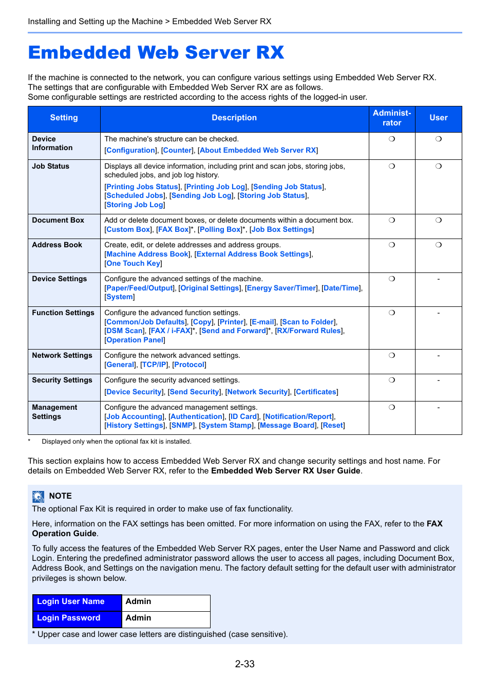 Embedded web server rx, Embedded web server rx -33 | TA Triumph-Adler 3555i User Manual | Page 89 / 550