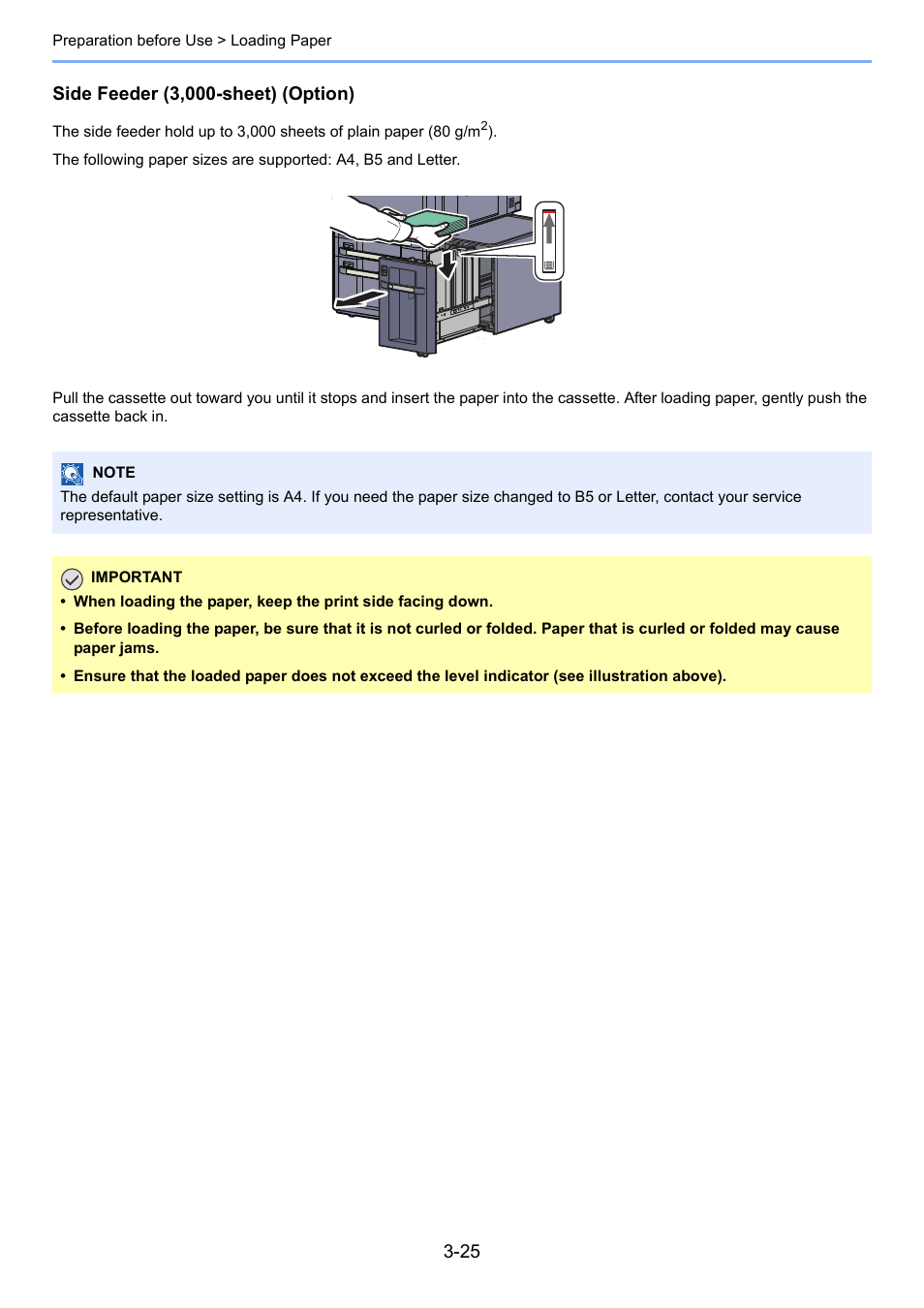 Side feeder (3,000-sheet) (option) | TA Triumph-Adler 6555i User Manual | Page 129 / 540