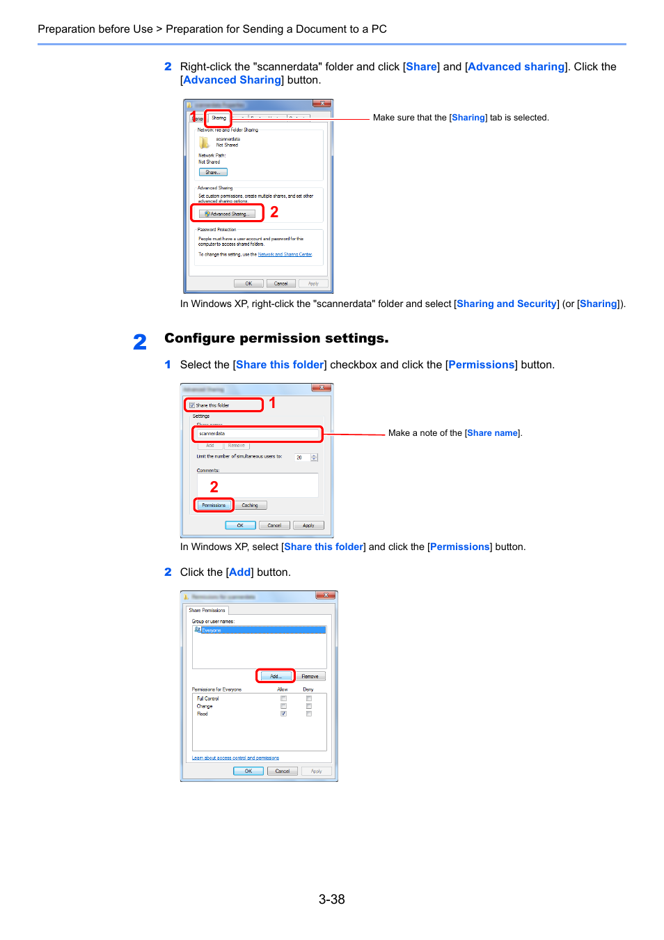 Configure permission settings | TA Triumph-Adler 6555i User Manual | Page 142 / 540