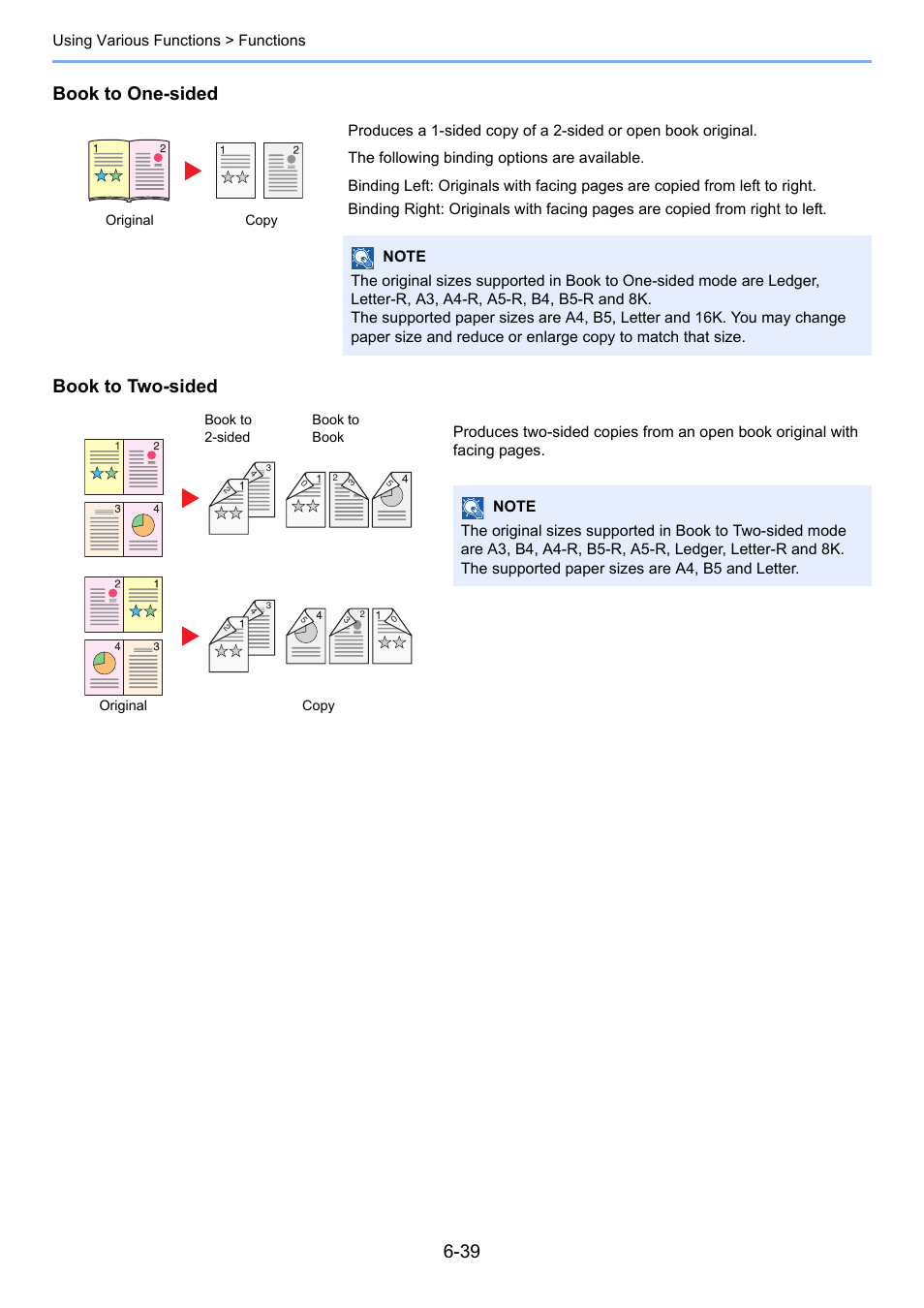 Book to one-sided, Book to two-sided | TA Triumph-Adler 6555i User Manual | Page 289 / 540