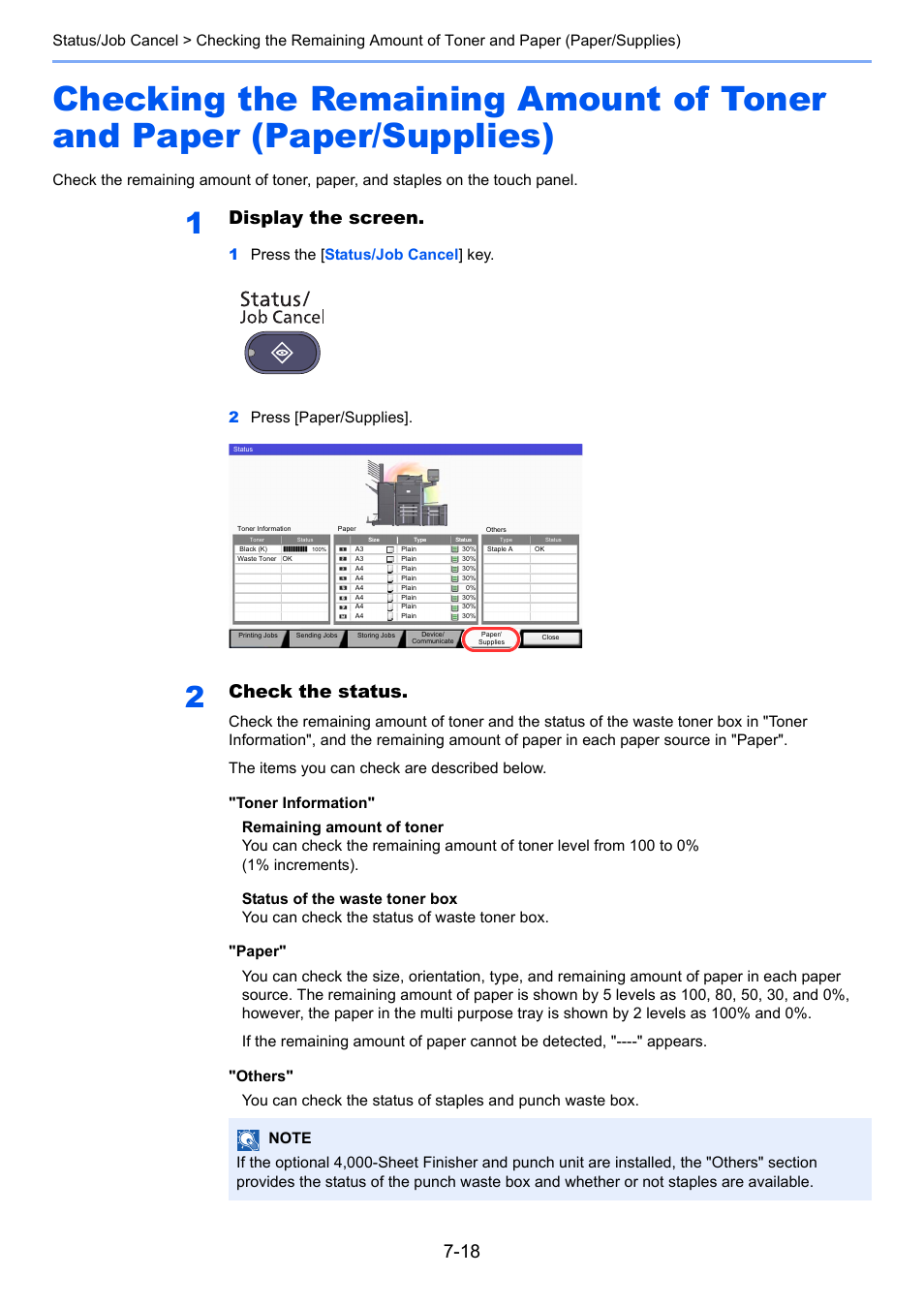 Display the screen, Check the status | TA Triumph-Adler 6555i User Manual | Page 334 / 540