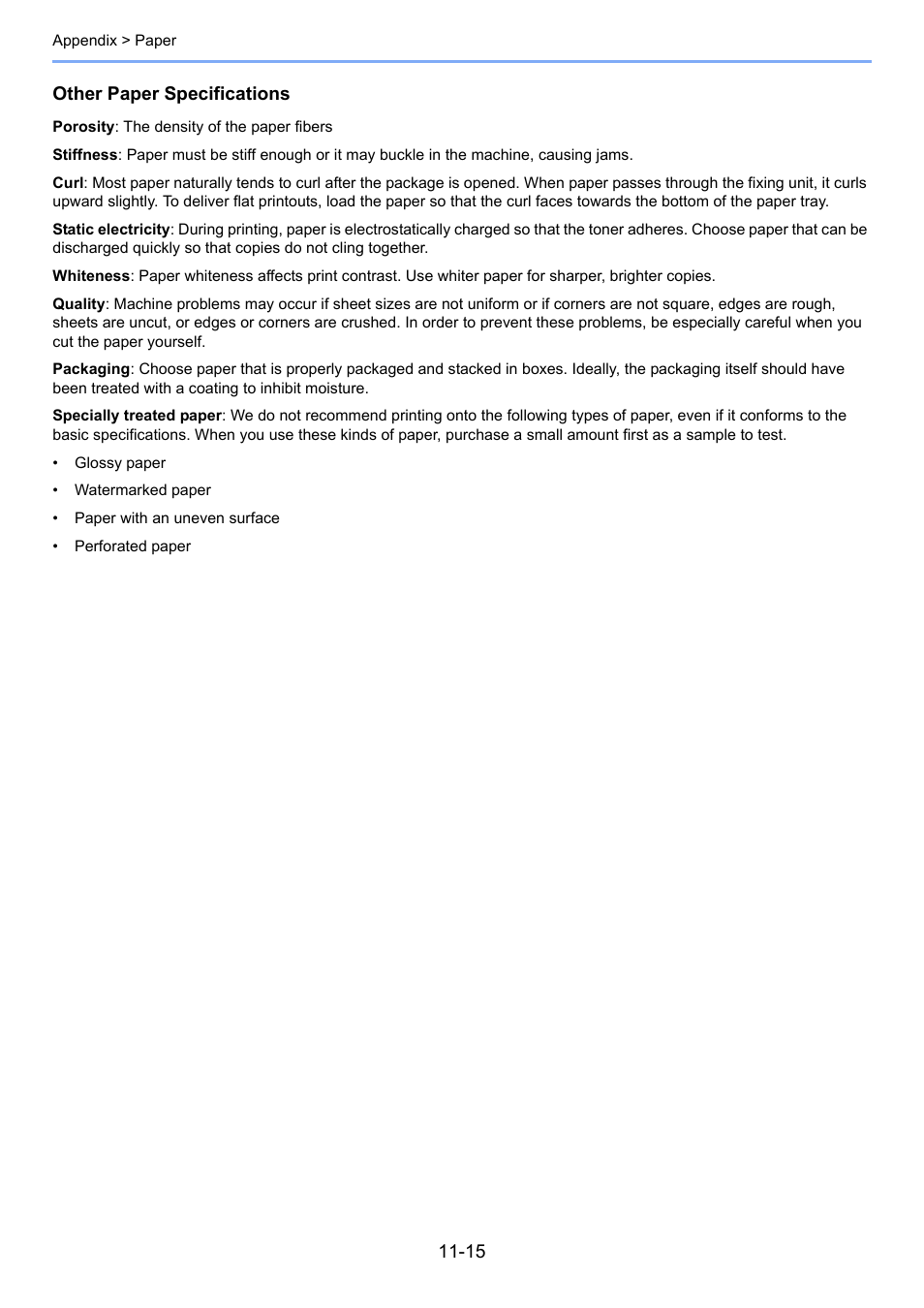 Other paper specifications | TA Triumph-Adler 6555i User Manual | Page 513 / 540