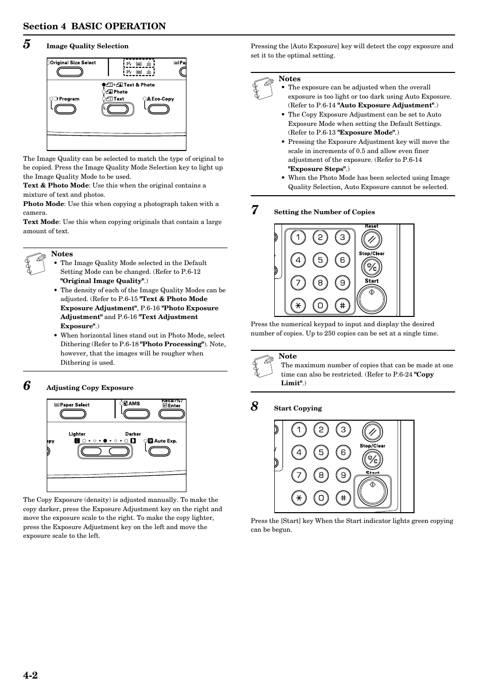 Refer to p.4-2), Refer to p.4-2.), Refer to p.4-2.) pres | Pied. (refer to p.4-2.) | TA Triumph-Adler DC 2016 User Manual | Page 32 / 123