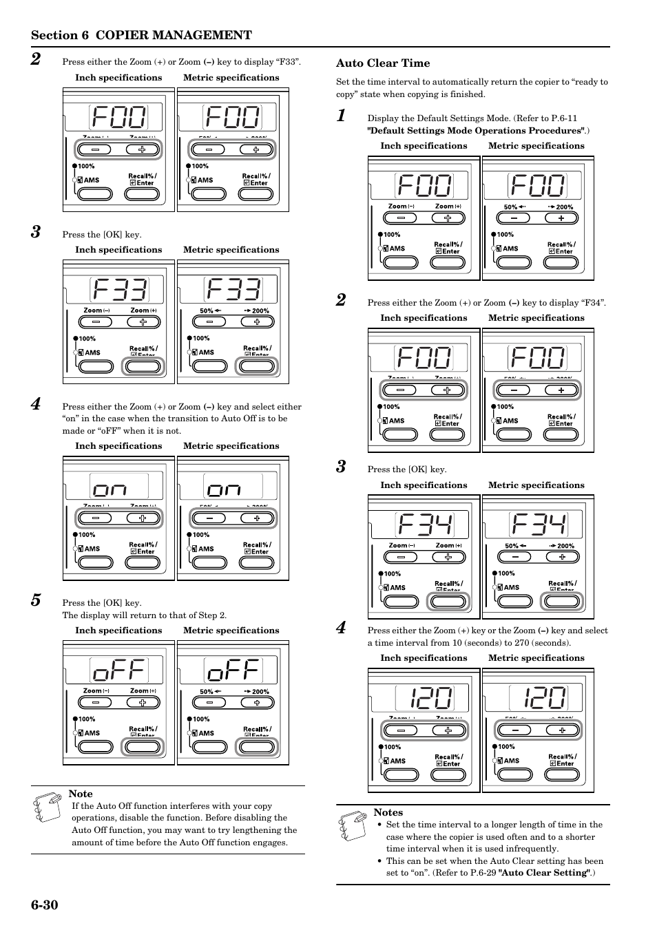 Please refer to p.6-30 "auto clear time | TA Triumph-Adler DC 2016 User Manual | Page 86 / 123