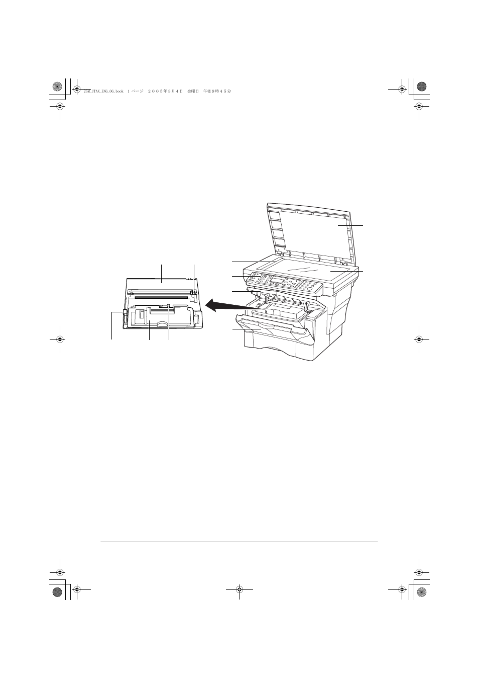 1machine parts, Main body | TA Triumph-Adler DC 2018 User Manual | Page 23 / 86
