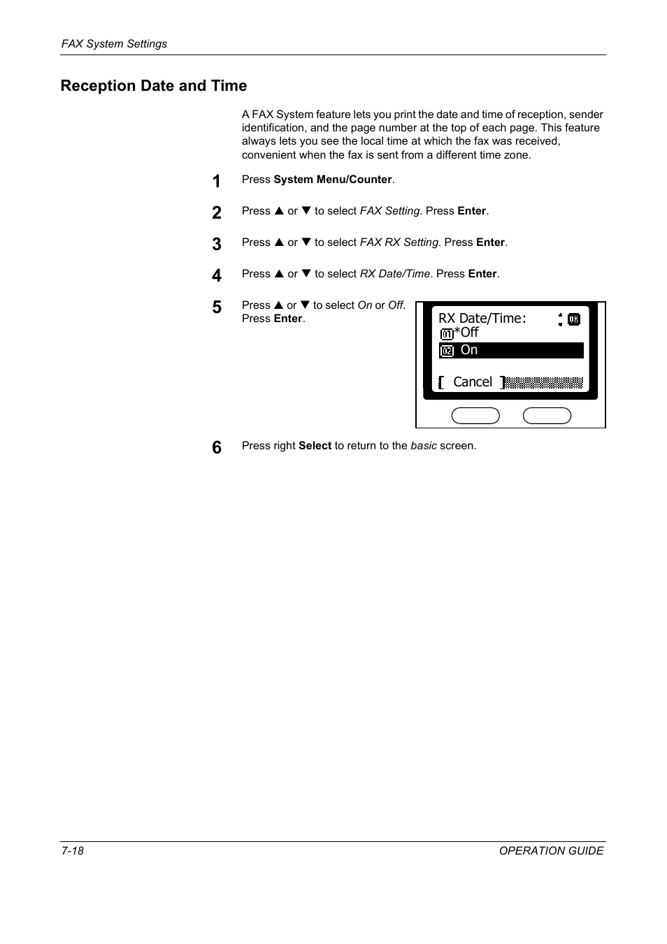 Reception date and time, Reception date and time -18 | TA Triumph-Adler DC 2018 User Manual | Page 172 / 234