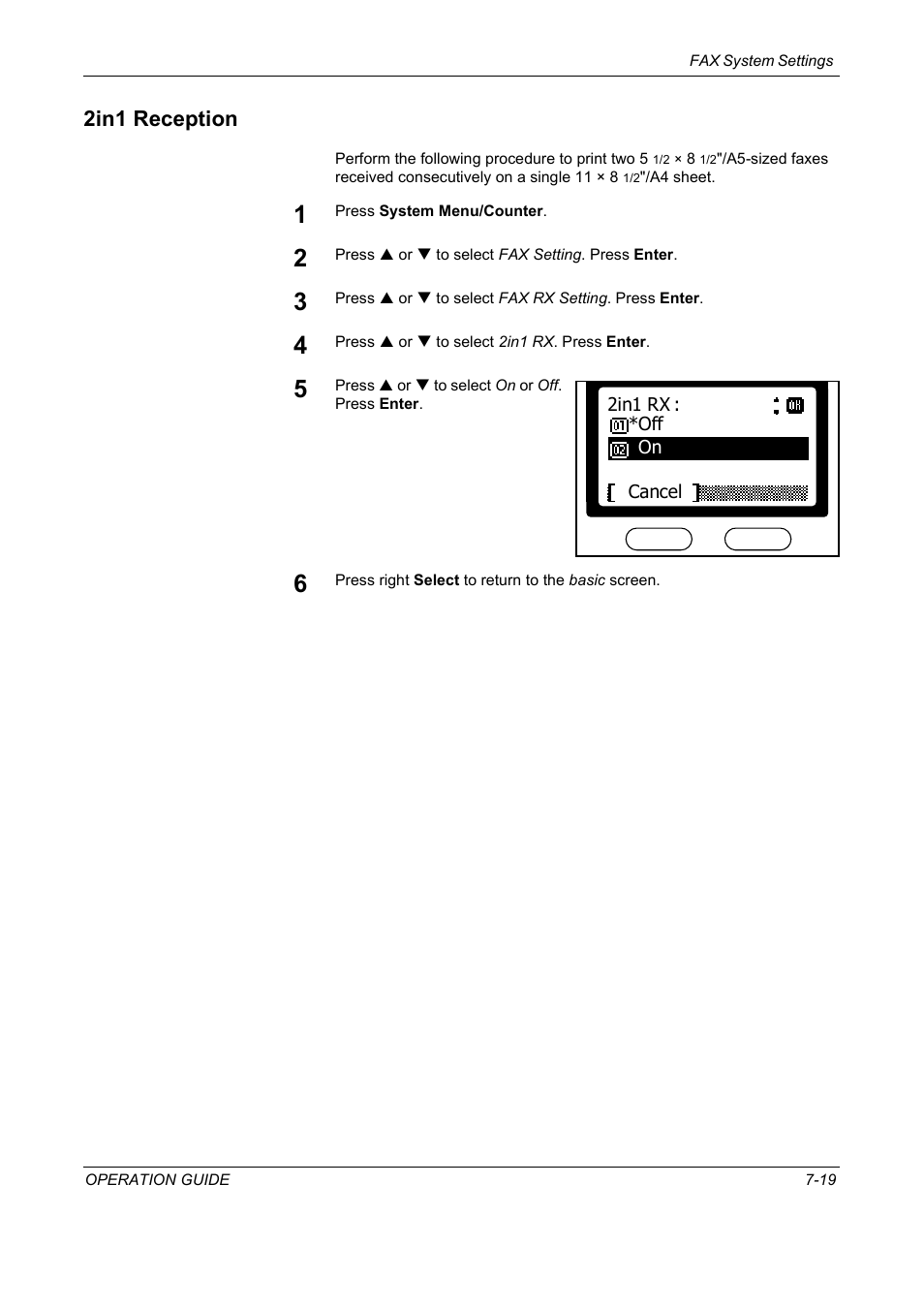 2in1 reception, 2in1 reception -19 | TA Triumph-Adler DC 2018 User Manual | Page 173 / 234