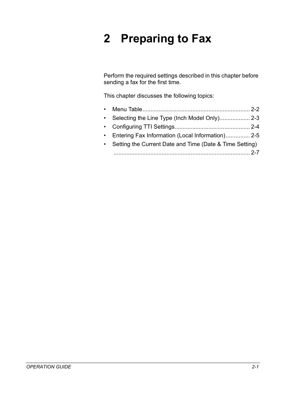 2 preparing to fax, Preparing to fax | TA Triumph-Adler DC 2018 User Manual | Page 21 / 234