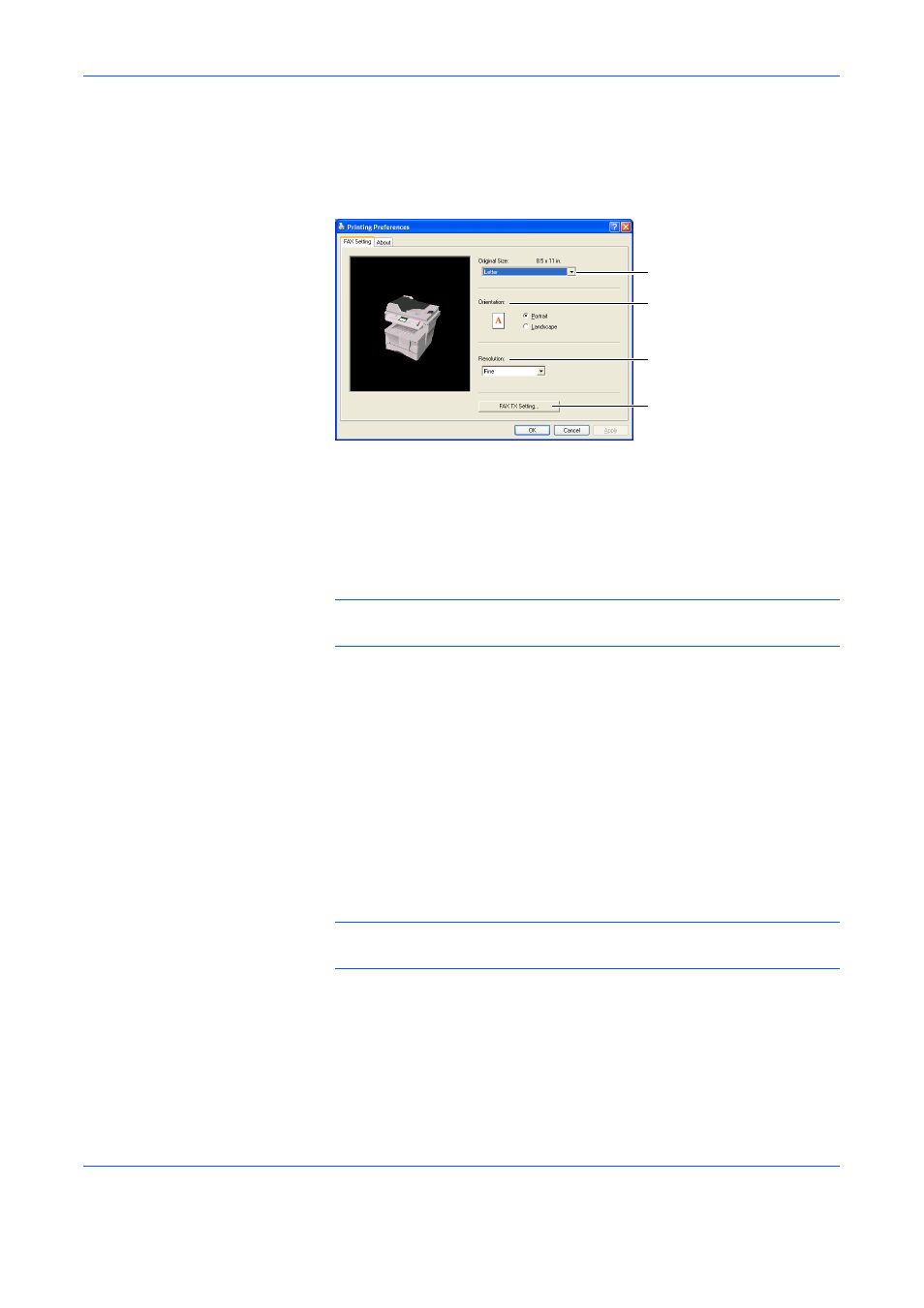 Fax setting tab | TA Triumph-Adler DC 2018 User Manual | Page 219 / 234