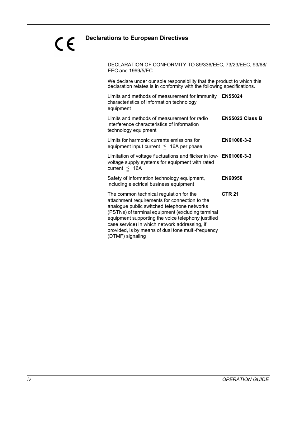 Declarations to european directives | TA Triumph-Adler DC 2018 User Manual | Page 6 / 234