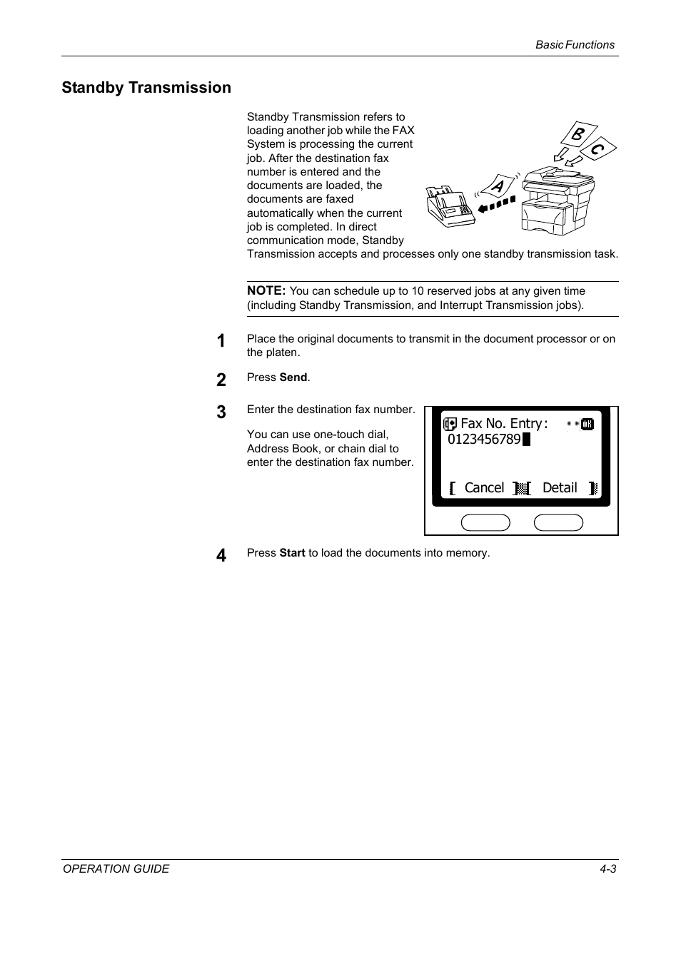 Standby transmission, Standby transmission -3 | TA Triumph-Adler DC 2018 User Manual | Page 71 / 234