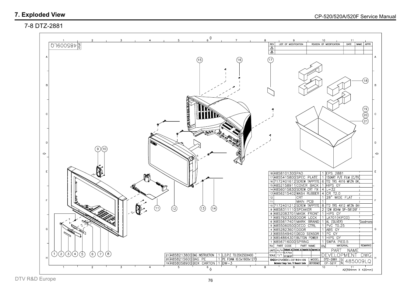 Daewoo DTC-21Y1/21Y2 User Manual | Page 77 / 85