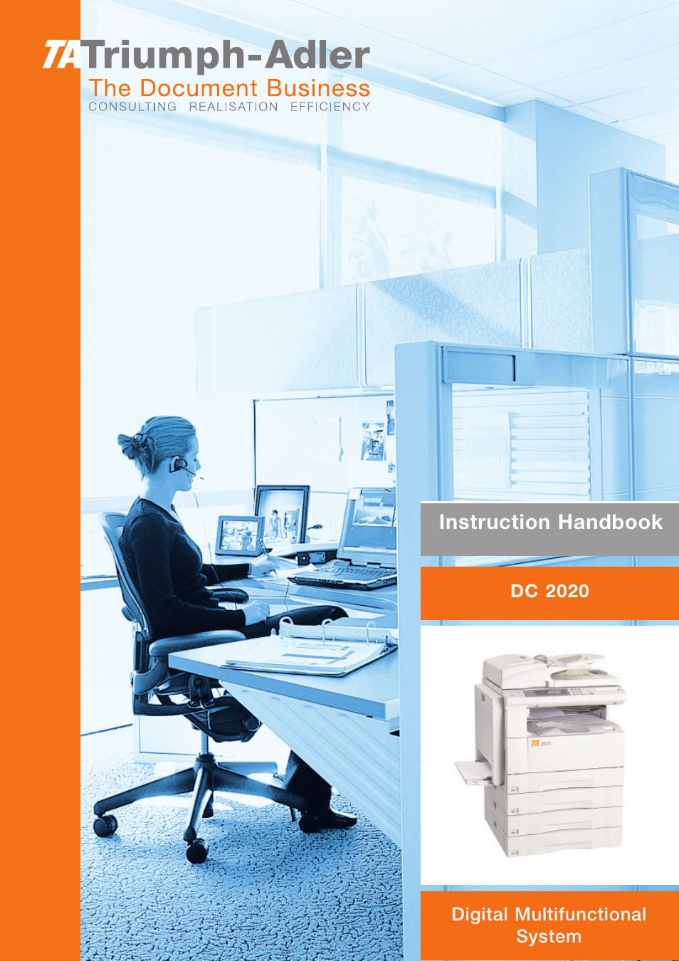 TA Triumph-Adler DC 2020 User Manual | 73 pages