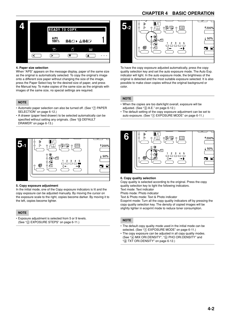 Chapter 4 basic operation 4-2 | TA Triumph-Adler DC 2020 User Manual | Page 21 / 73