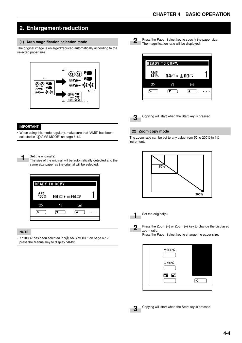Enlargement/reduction | TA Triumph-Adler DC 2020 User Manual | Page 23 / 73