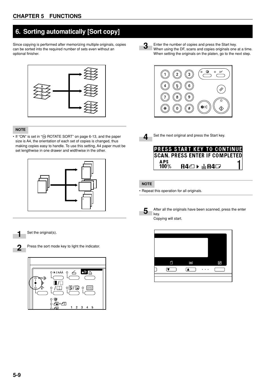 Sorting automatically [sort copy | TA Triumph-Adler DC 2020 User Manual | Page 35 / 73