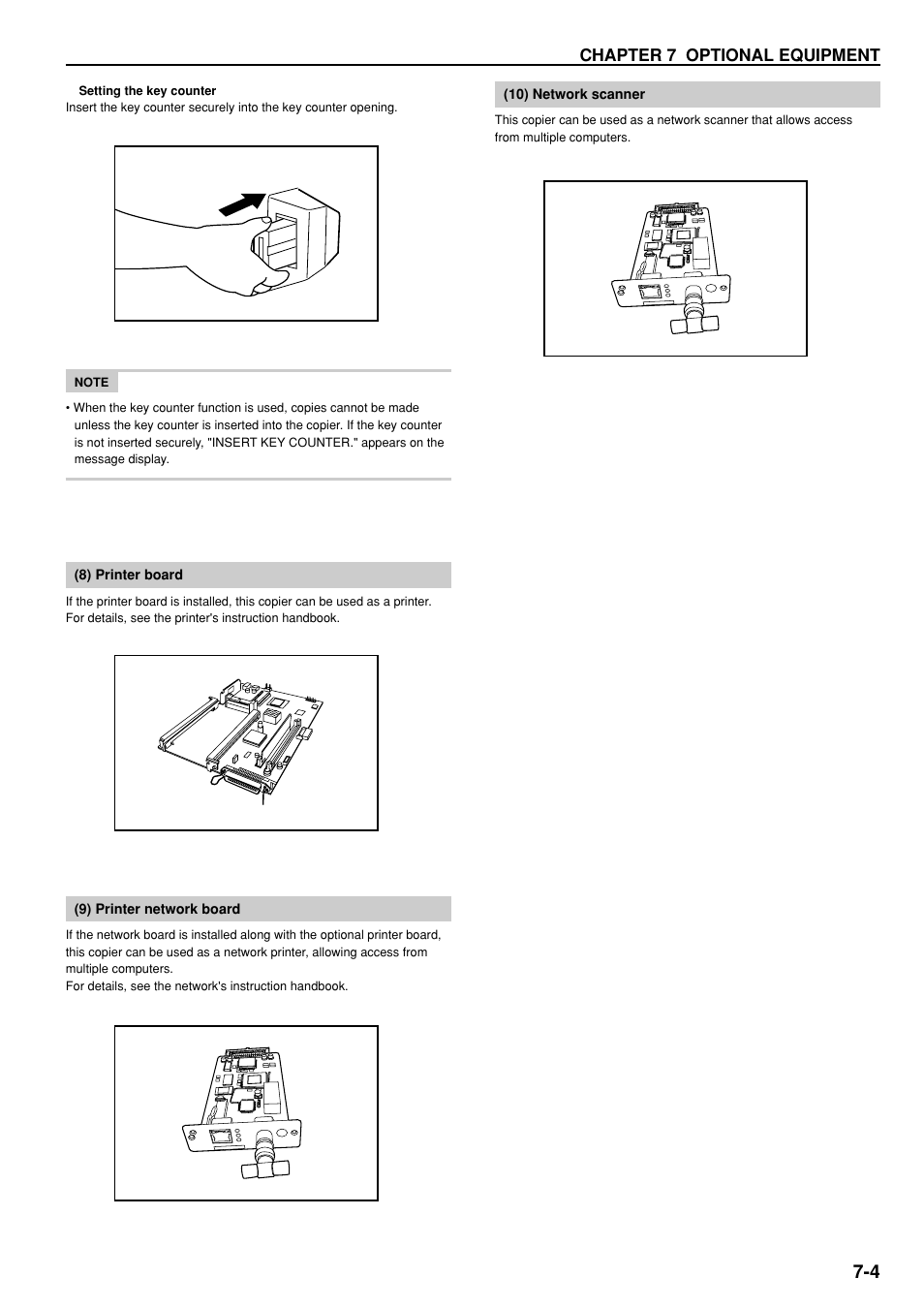 Chapter 7 optional equipment | TA Triumph-Adler DC 2020 User Manual | Page 59 / 73