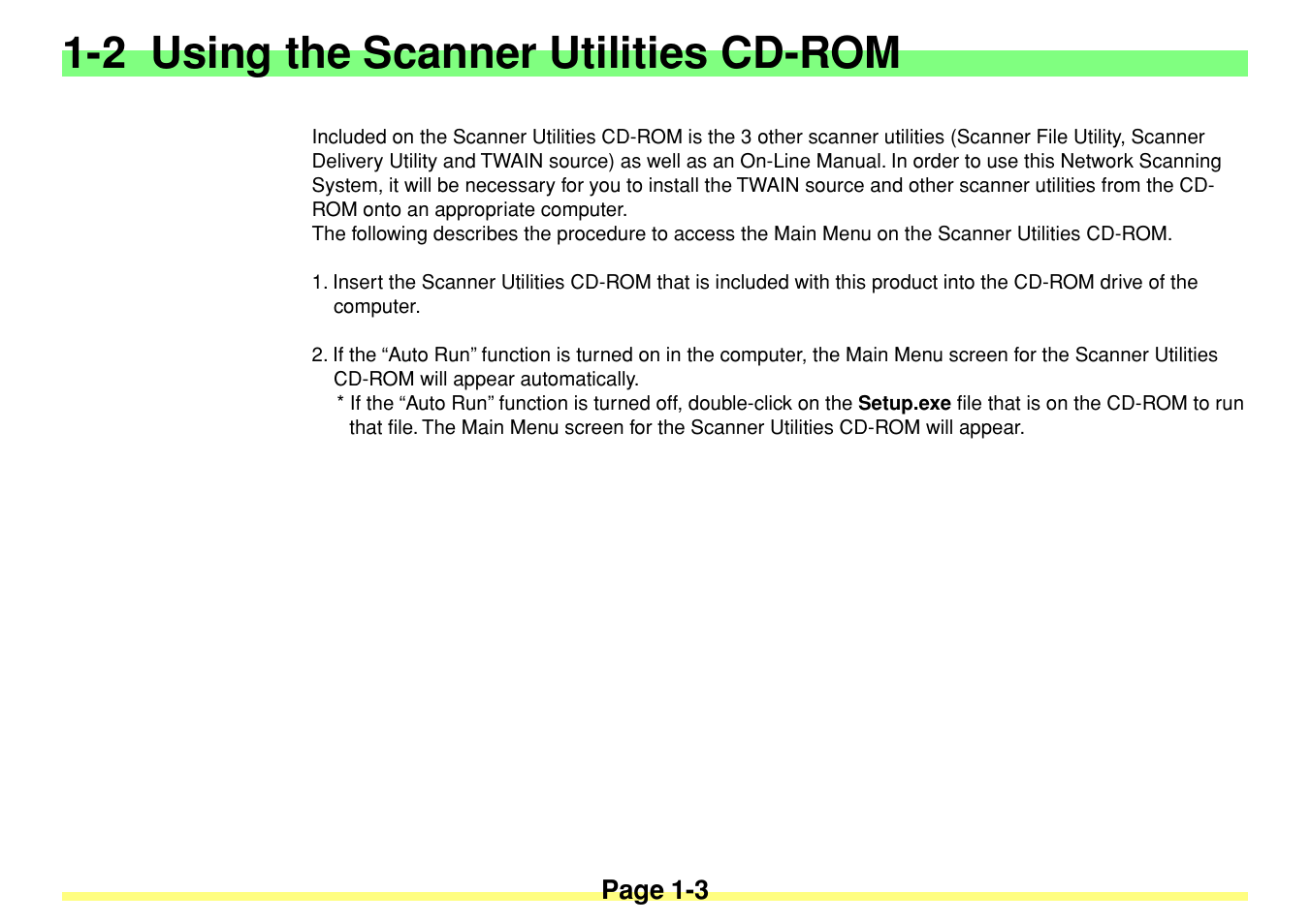 2 using the scanner utilities cd-rom, 2 using the scanner utilities cd-rom -3 | TA Triumph-Adler DC 2020 User Manual | Page 14 / 113