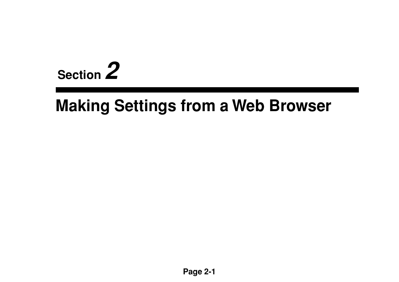 Section 2 making settings from a web browser, Section, 2 making settings from a web browser -1 | TA Triumph-Adler DC 2020 User Manual | Page 19 / 113