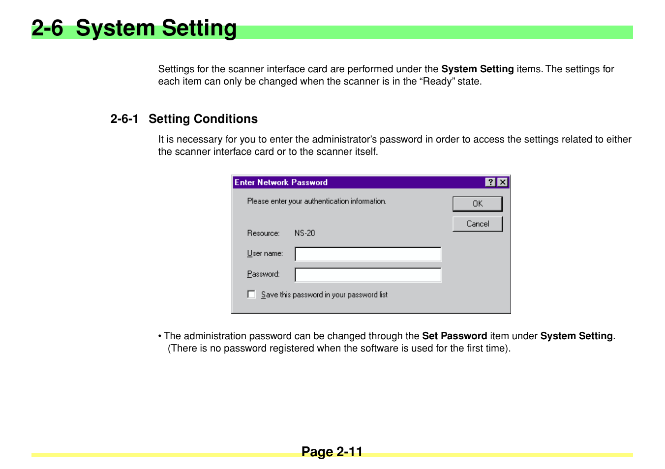 6 system setting, 6-1 setting conditions, 6 system setting -11 | 6-1 setting conditions -11 | TA Triumph-Adler DC 2020 User Manual | Page 29 / 113