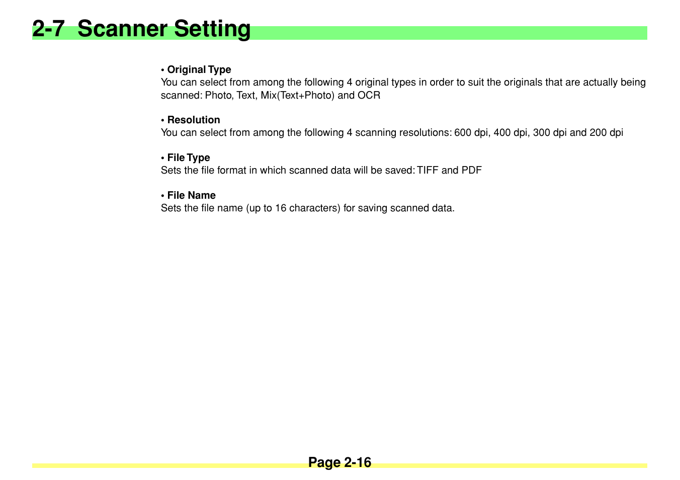 7 scanner setting | TA Triumph-Adler DC 2020 User Manual | Page 34 / 113