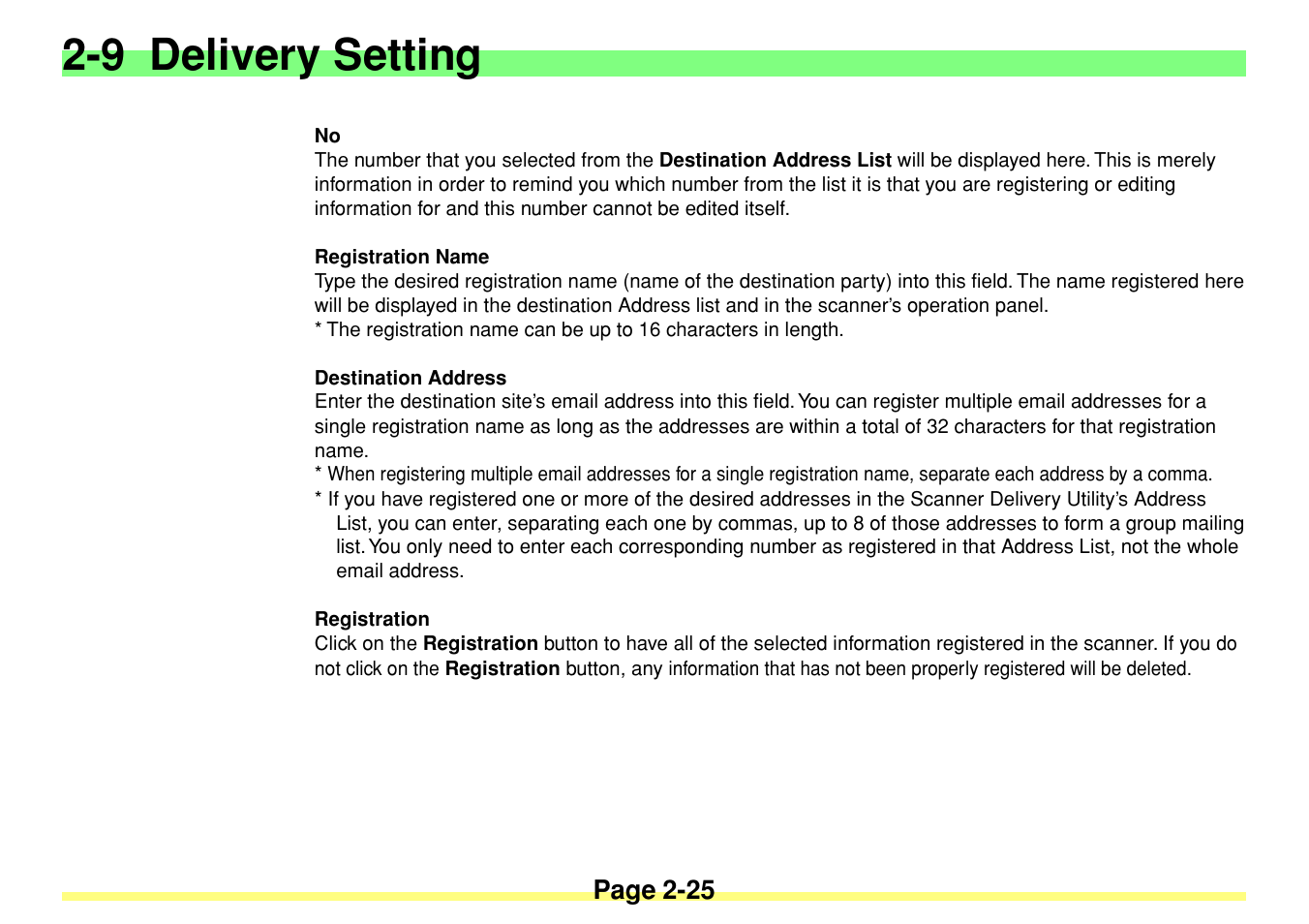 9 delivery setting | TA Triumph-Adler DC 2020 User Manual | Page 43 / 113