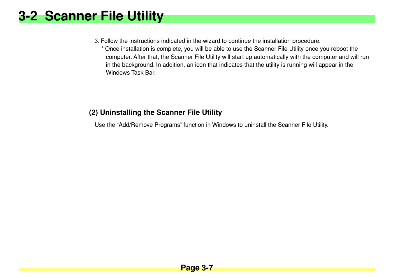 2) uninstalling the scanner file utility, 2) uninstalling the scanner file utility -7, 2 scanner file utility | TA Triumph-Adler DC 2020 User Manual | Page 50 / 113