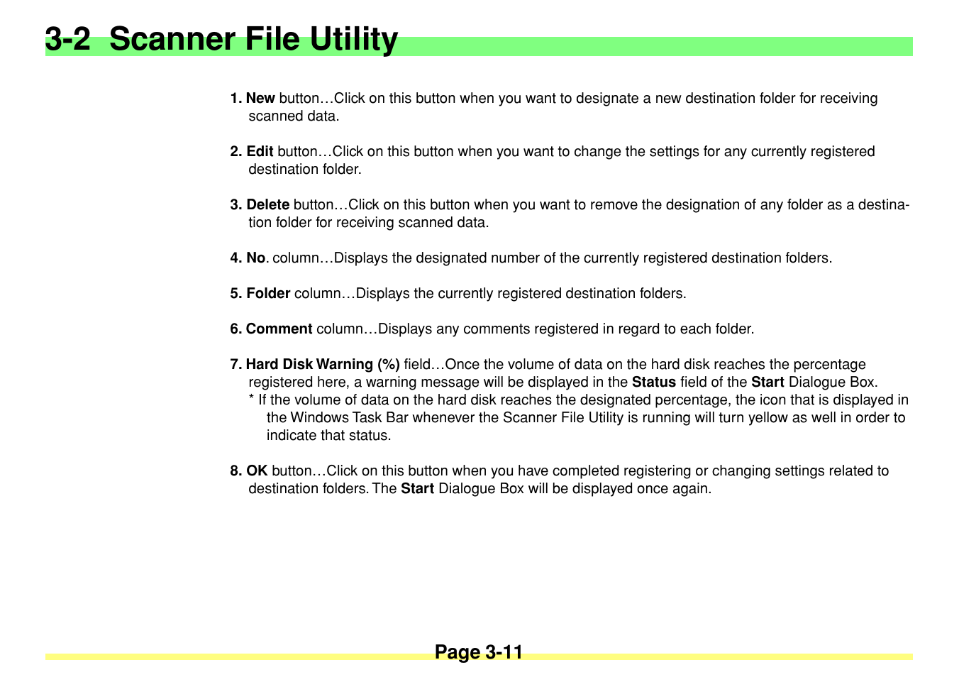 2 scanner file utility, Page 3-11 | TA Triumph-Adler DC 2020 User Manual | Page 54 / 113
