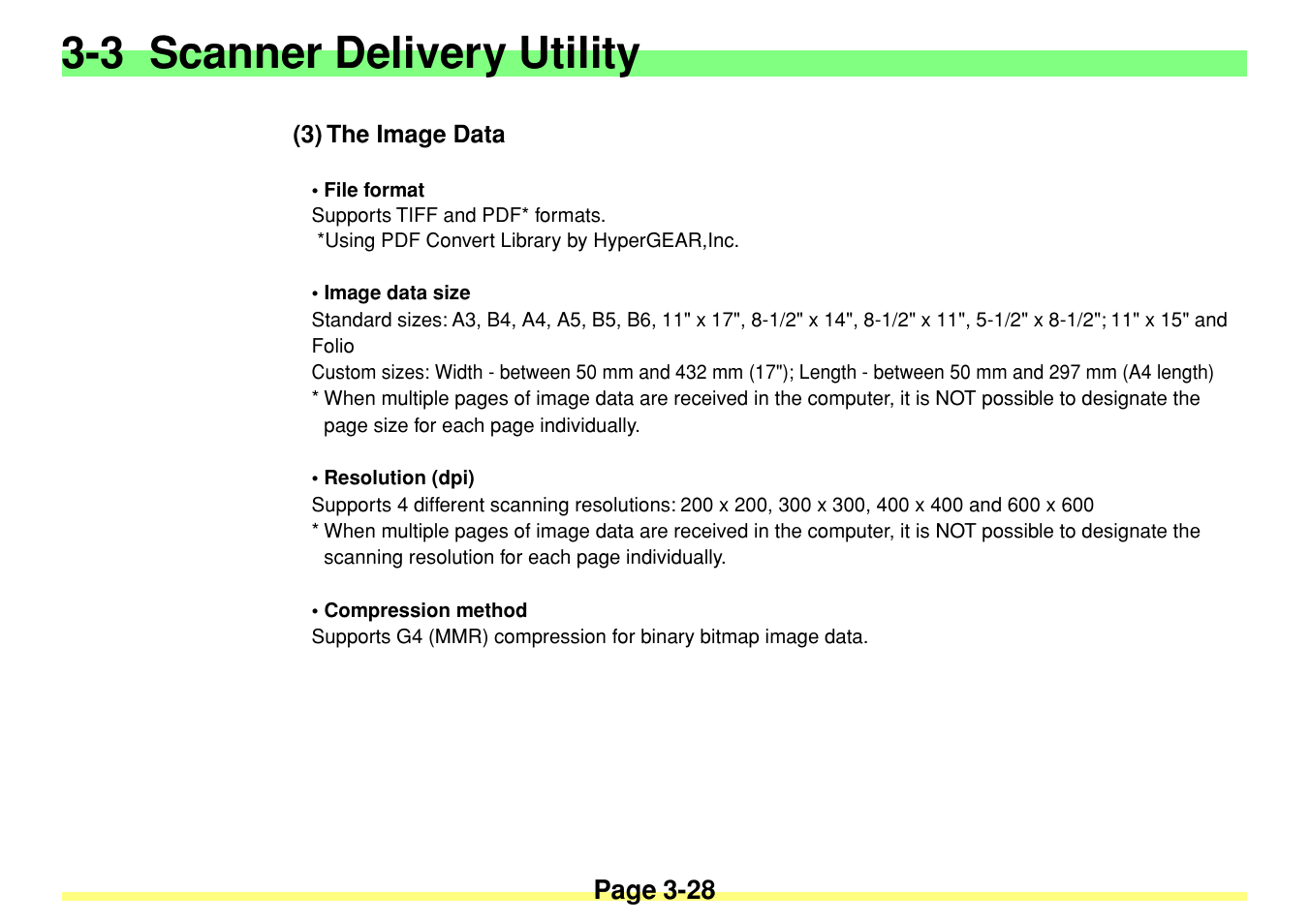 3) the image data, 3) the image data -28, 3 scanner delivery utility | TA Triumph-Adler DC 2020 User Manual | Page 71 / 113