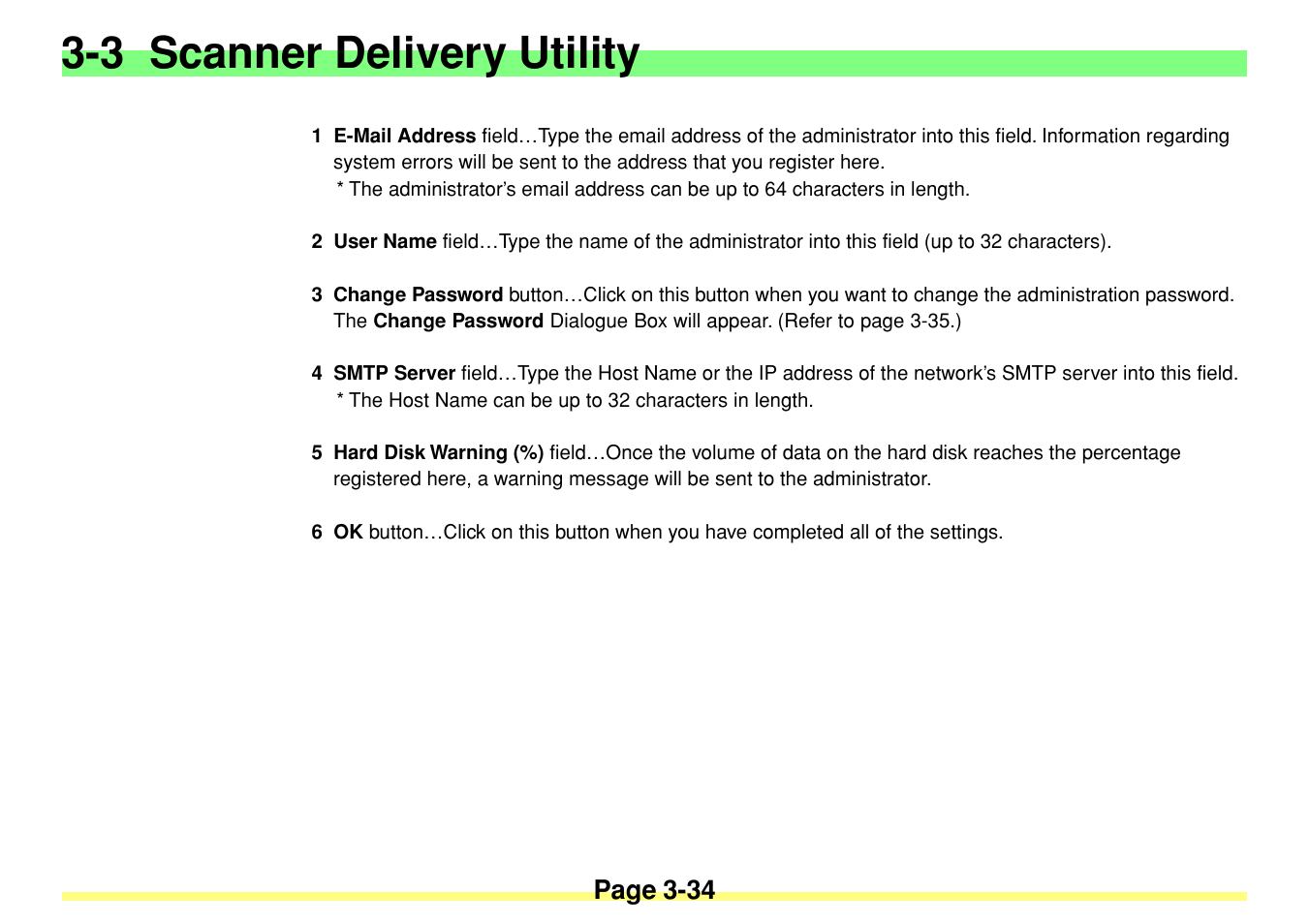 3 scanner delivery utility, Page 3-34 | TA Triumph-Adler DC 2020 User Manual | Page 77 / 113