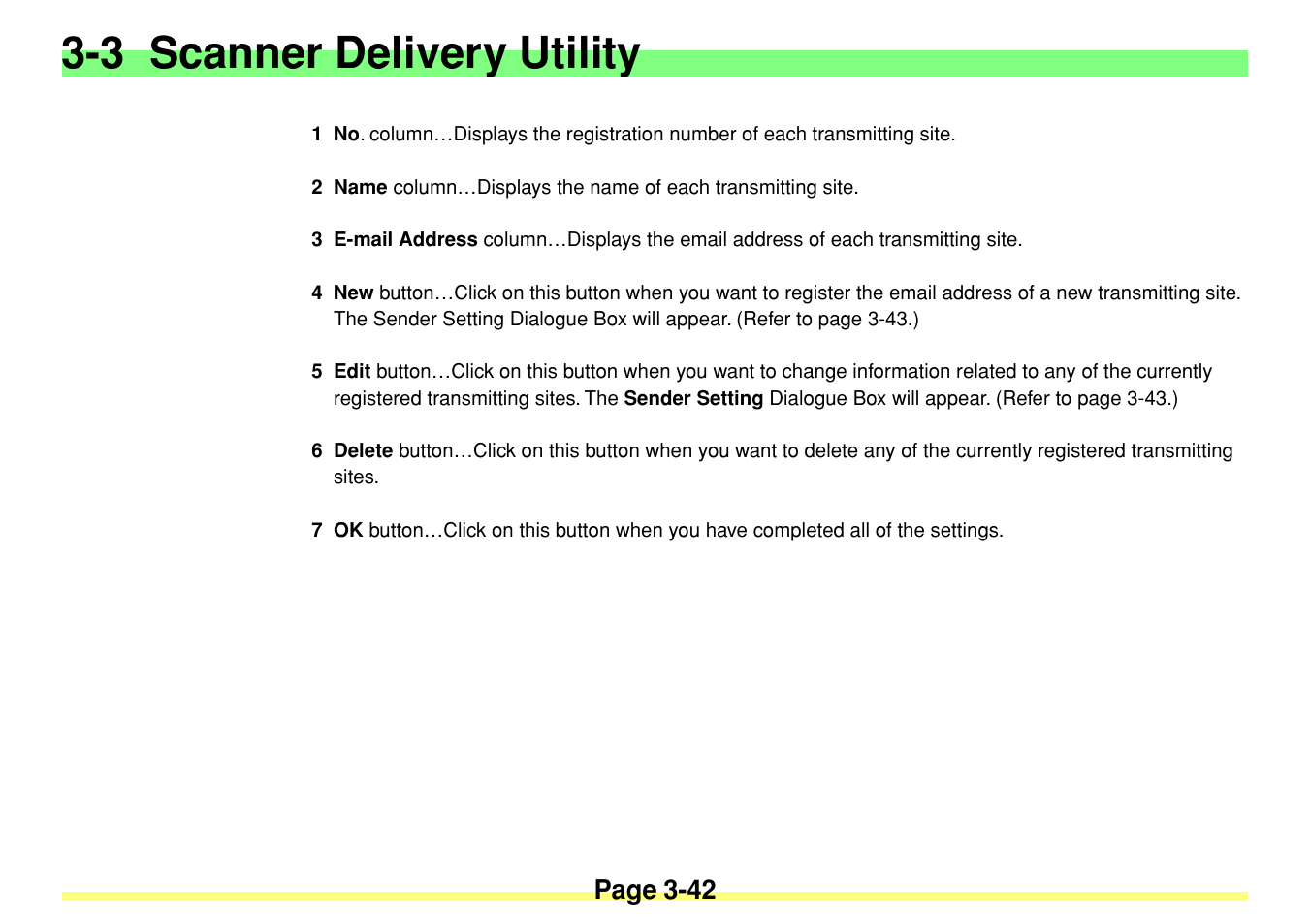 3 scanner delivery utility, Page 3-42 | TA Triumph-Adler DC 2020 User Manual | Page 85 / 113