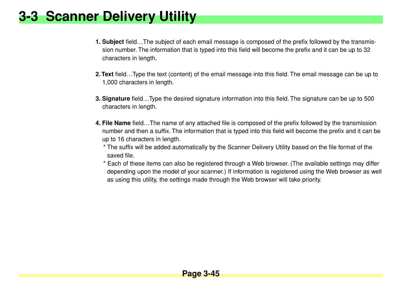 3 scanner delivery utility, Page 3-45 | TA Triumph-Adler DC 2020 User Manual | Page 88 / 113