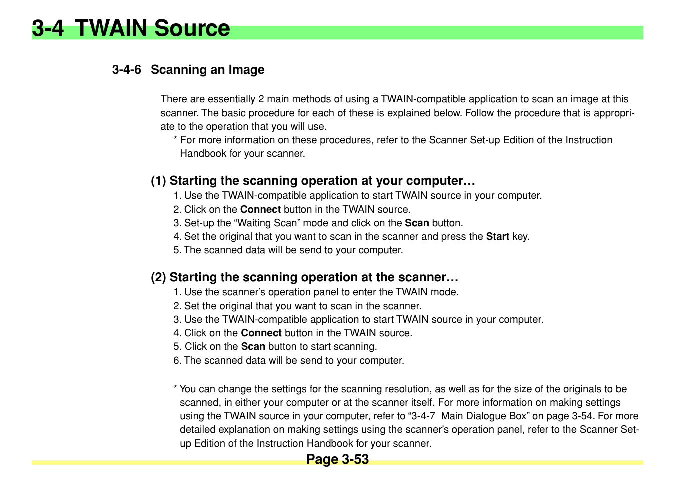 4-6 scanning an image, 2) starting the scanning operation at the scanner, 4-6 scanning an image -53 | 4 twain source | TA Triumph-Adler DC 2020 User Manual | Page 96 / 113