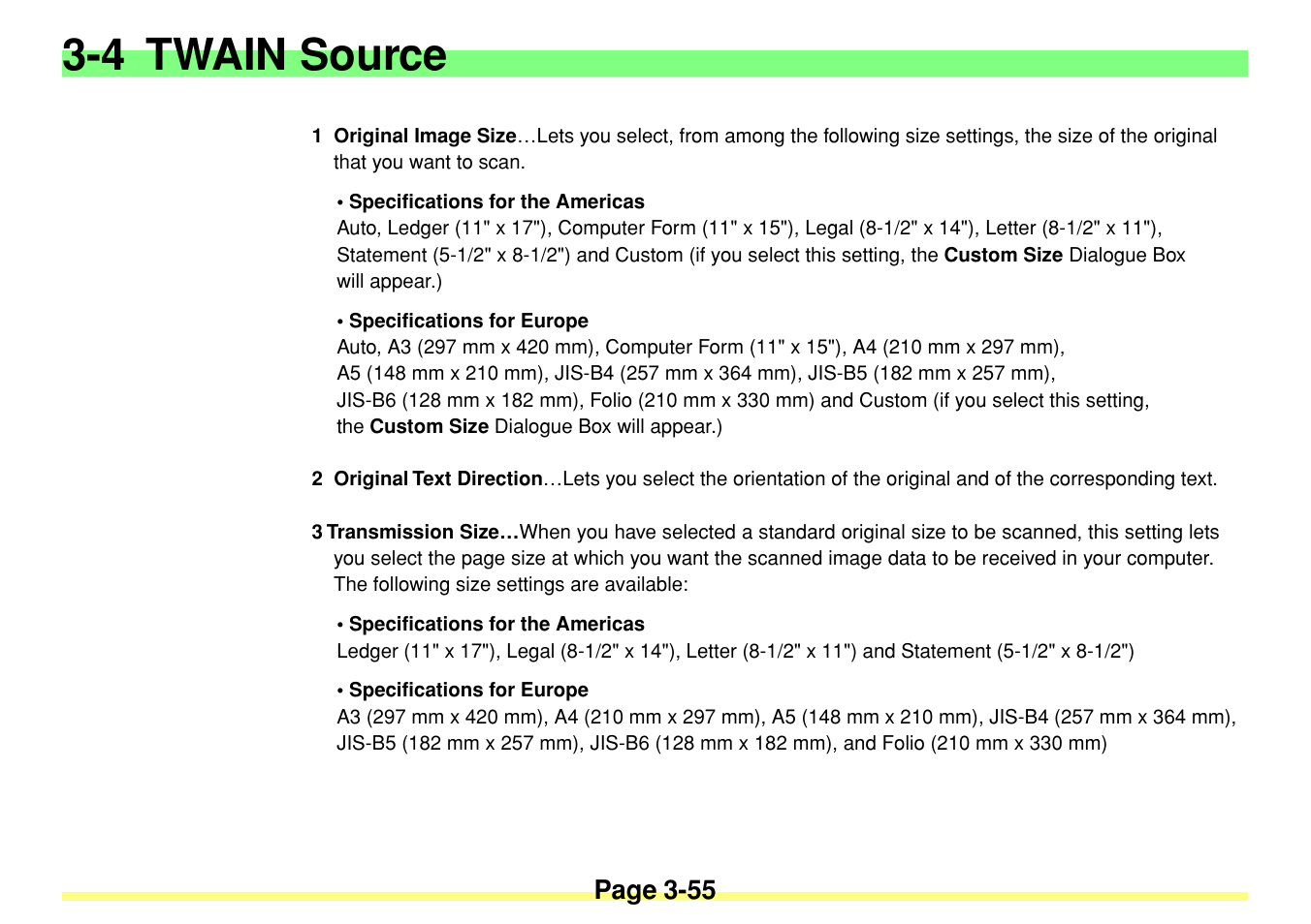 4 twain source, Page 3-55 | TA Triumph-Adler DC 2020 User Manual | Page 98 / 113