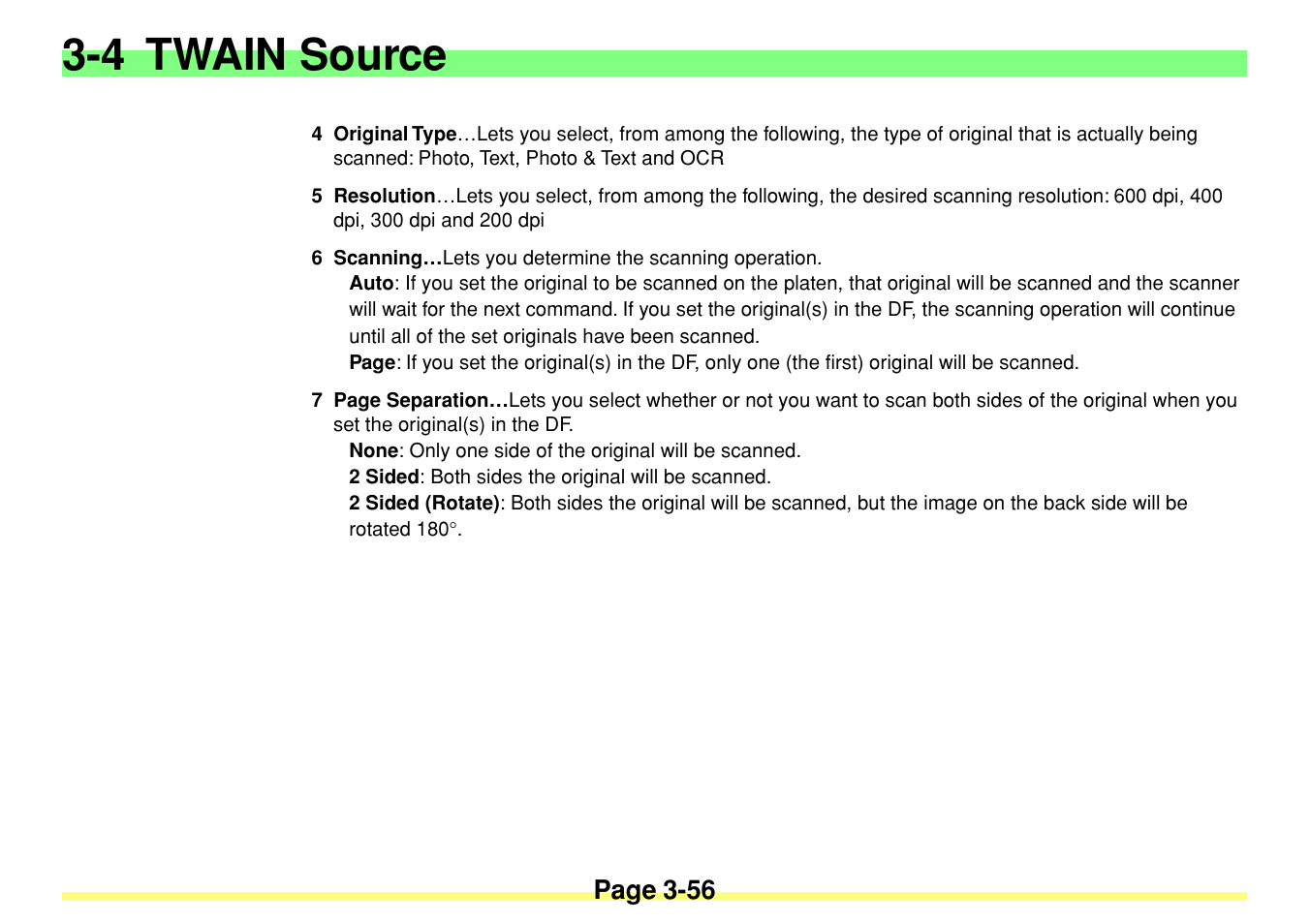 4 twain source, Page 3-56 | TA Triumph-Adler DC 2020 User Manual | Page 99 / 113