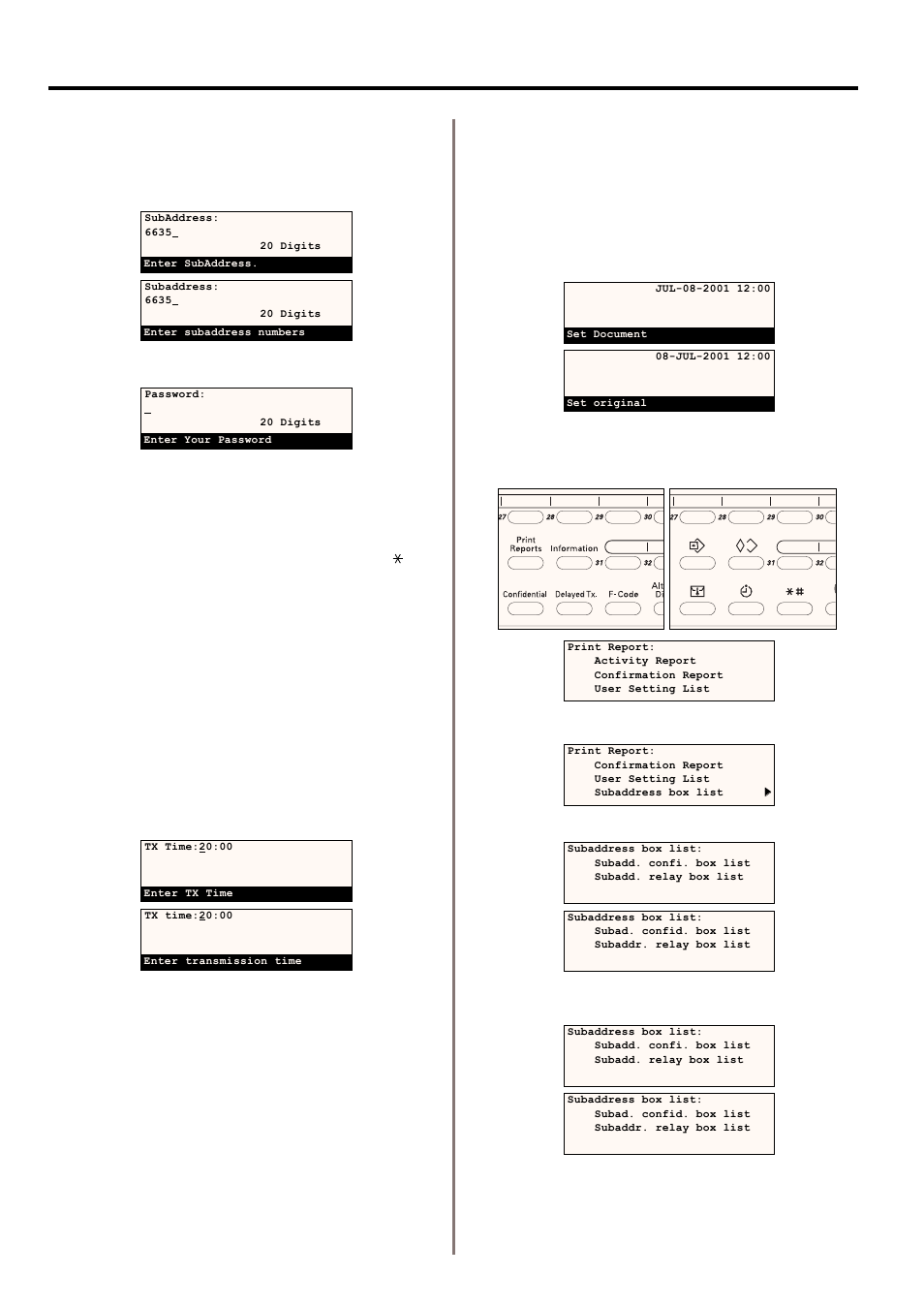 10) printing out an f-code based relay box list | TA Triumph-Adler DC 2020 User Manual | Page 102 / 177