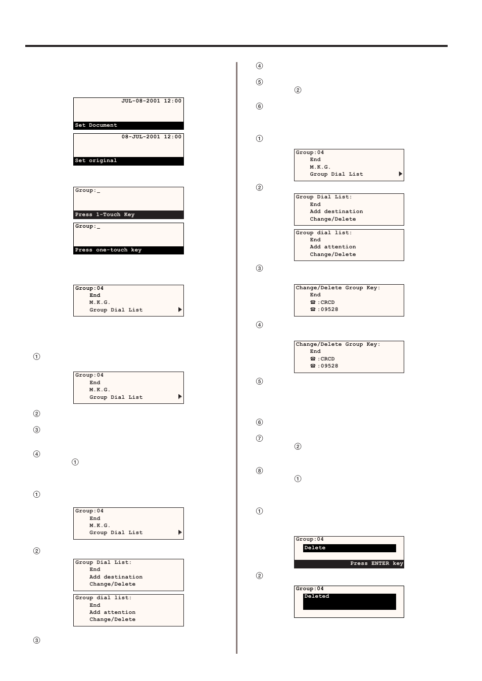 2) modifying and deleting | TA Triumph-Adler DC 2020 User Manual | Page 108 / 177