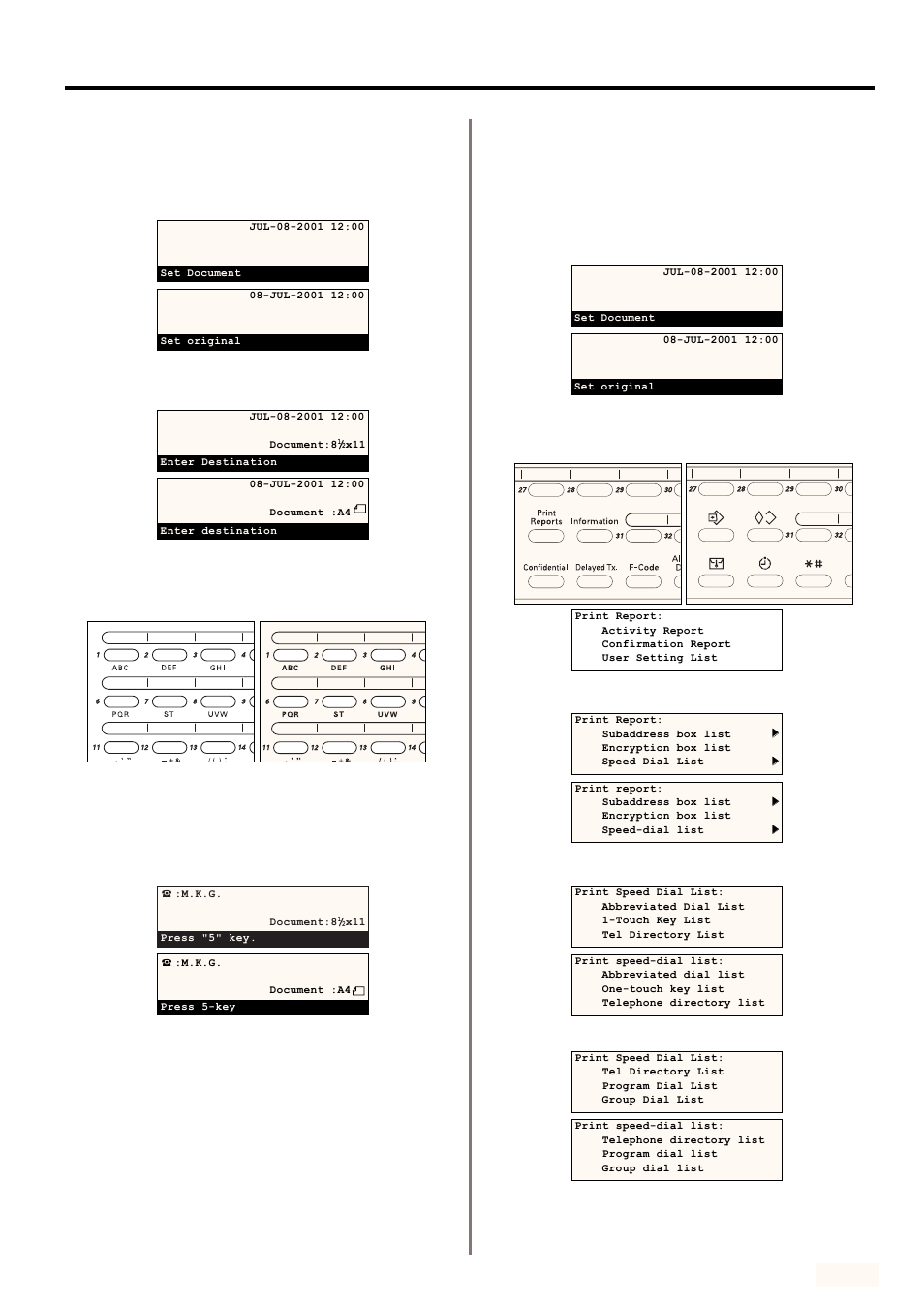 3) dialing, 4) printing out a group dial list | TA Triumph-Adler DC 2020 User Manual | Page 109 / 177