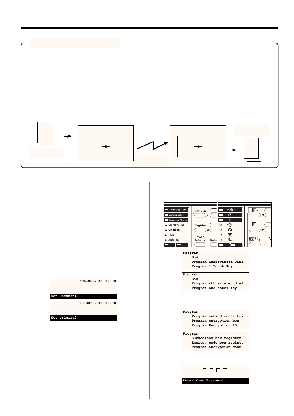 Encrypted communication, 1) registering encryption keys | TA Triumph-Adler DC 2020 User Manual | Page 123 / 177