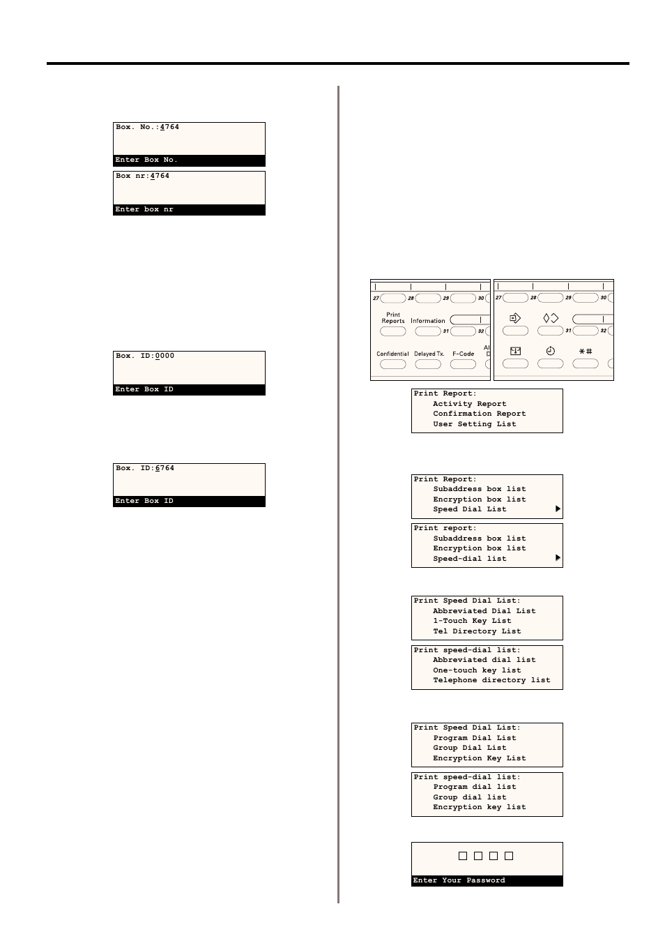 8) printing out an encryption key list | TA Triumph-Adler DC 2020 User Manual | Page 129 / 177