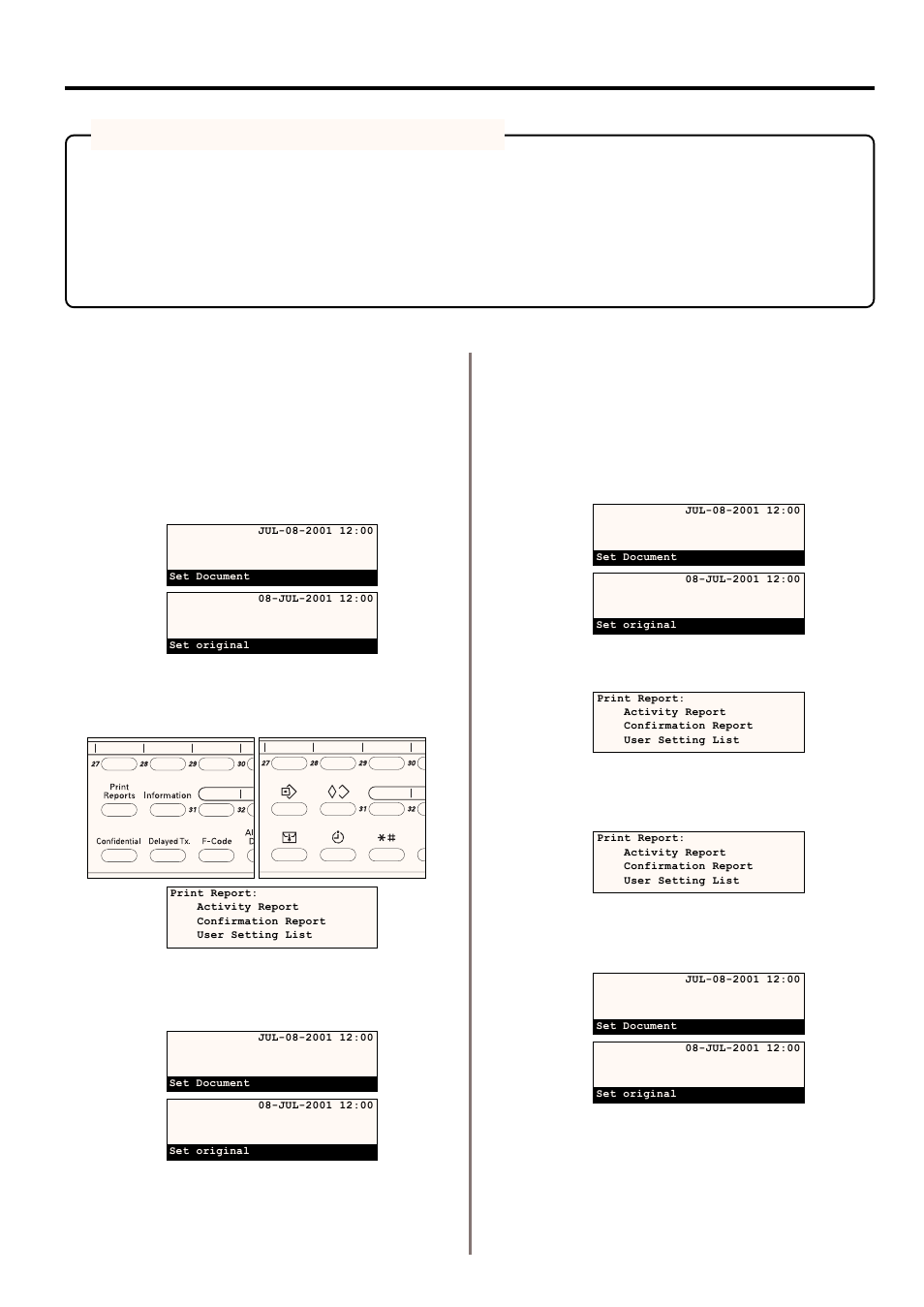 Printing the management reports/lists, 1) activity report, 2) confirmation report | TA Triumph-Adler DC 2020 User Manual | Page 139 / 177
