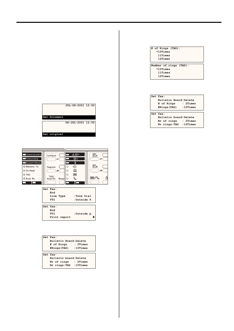 Setting the number of rings (tad reception) | TA Triumph-Adler DC 2020 User Manual | Page 145 / 177