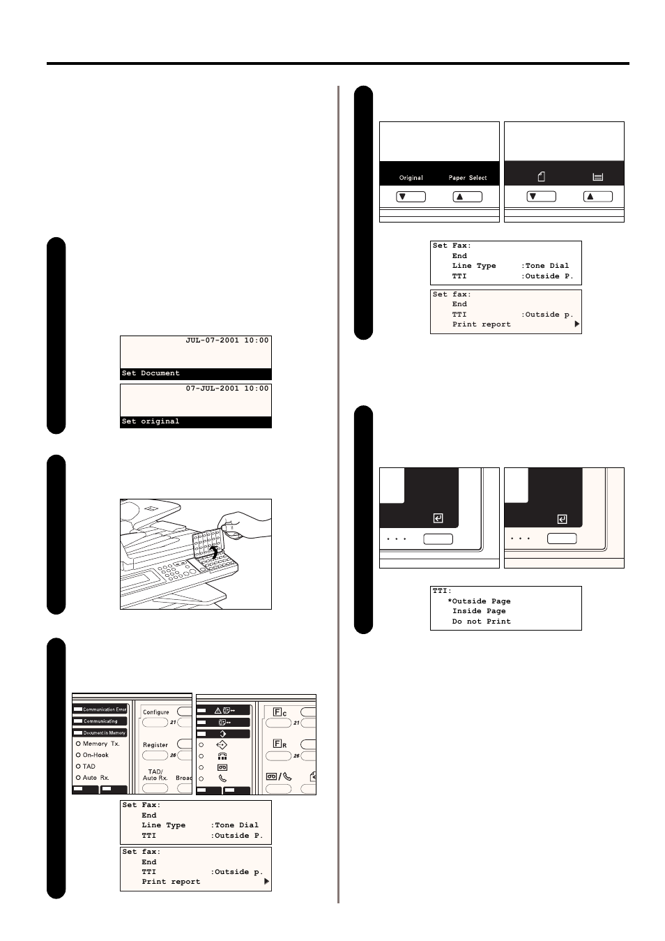 2) turning tti transmission on/off | TA Triumph-Adler DC 2020 User Manual | Page 15 / 177